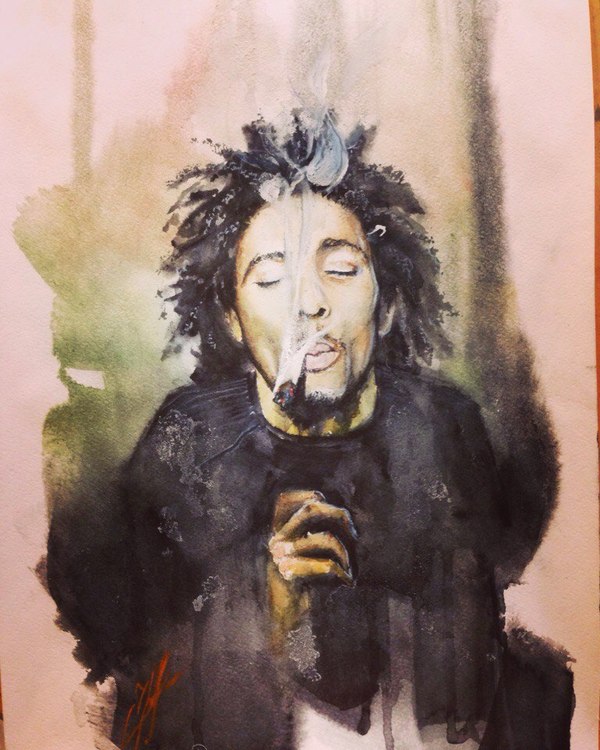 Talent? - Bob Marley, Jimi Hendrix, Stormtrooper, My, Creation, Art, Drawing, My, Star Wars stormtrooper, Longpost, Che Guevara