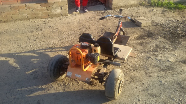 A dacha neighbor made for his son. - My, Old school, With your own hands, Motorcycles, Dacha, Dad, Engineering, Moto, Father