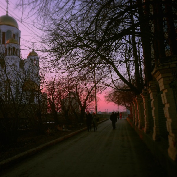 Spring sunset, Yekaterinburg - My, Sunset, Yekaterinburg, Spring