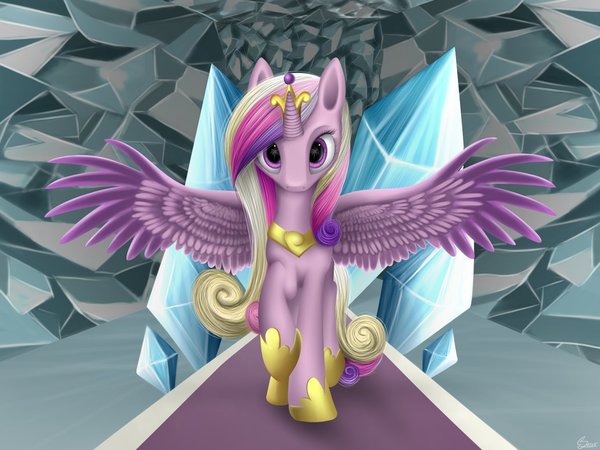 I feel and I go to you, you will be with your beloved Tavi... - My little pony, Princess cadance, PonyArt