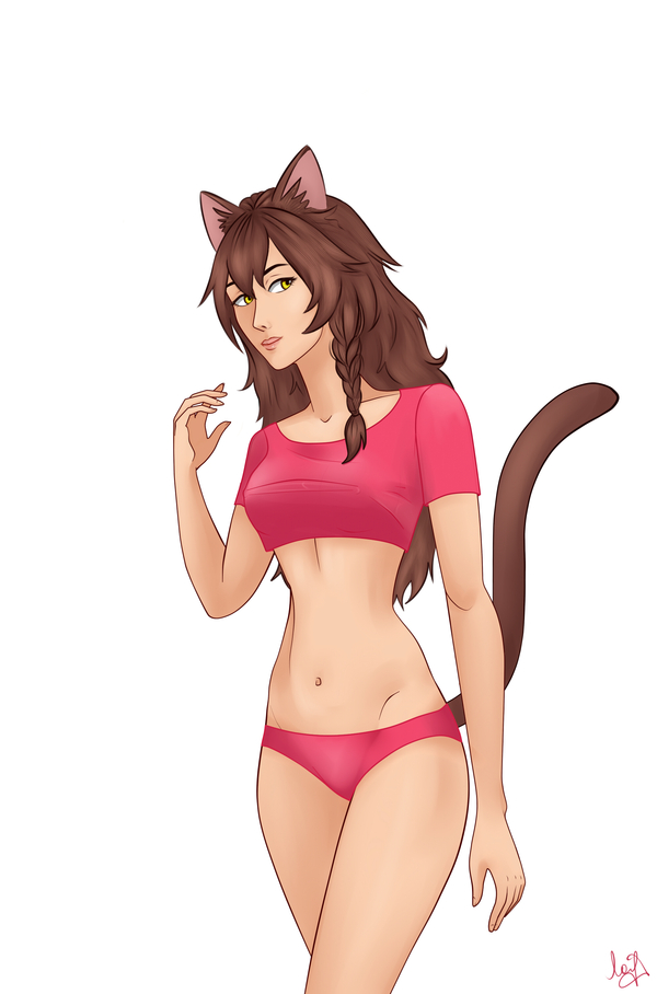 Julia has grown up and clearly keeps herself in shape! - NSFW, Endless summer, Visual novel, Camp owlet, Julia, Yuvao-Tian, Art, 