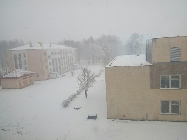 April 16, Vitebsk, Belarus. - My, Snow, Vitebsk, April