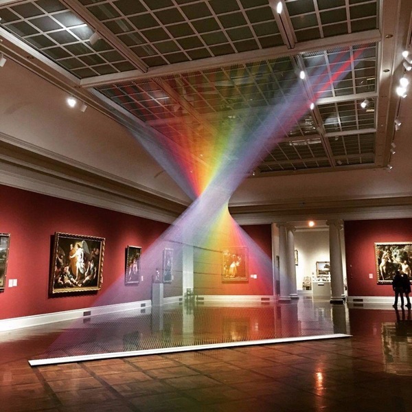 Man-made rainbow - Rainbow, Museum, Art, Exhibition, Interesting, Creative, Longpost