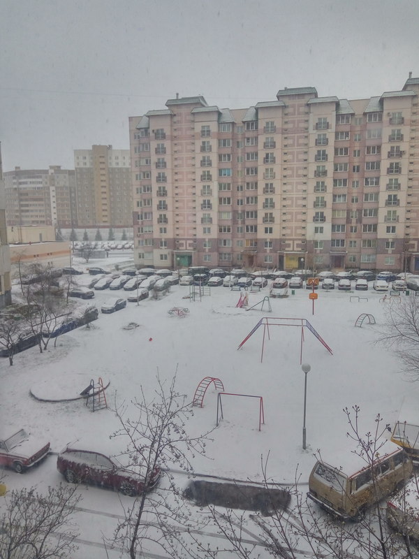 Peter passed the baton to Minsk. - Minsk, Republic of Belarus, Snow