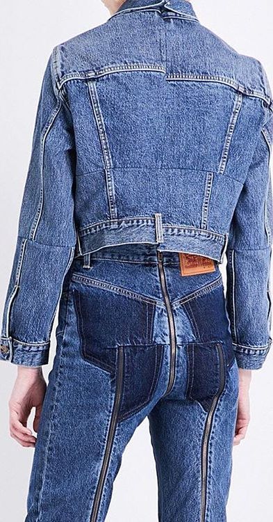 Fashionable jeans with a comfortable zipper between the legs - Fashion, Humor, The photo, Interesting, Longpost