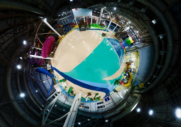 Yaroslavl water park in the area - Aquapark, Yaroslavl, My, Spherical panorama