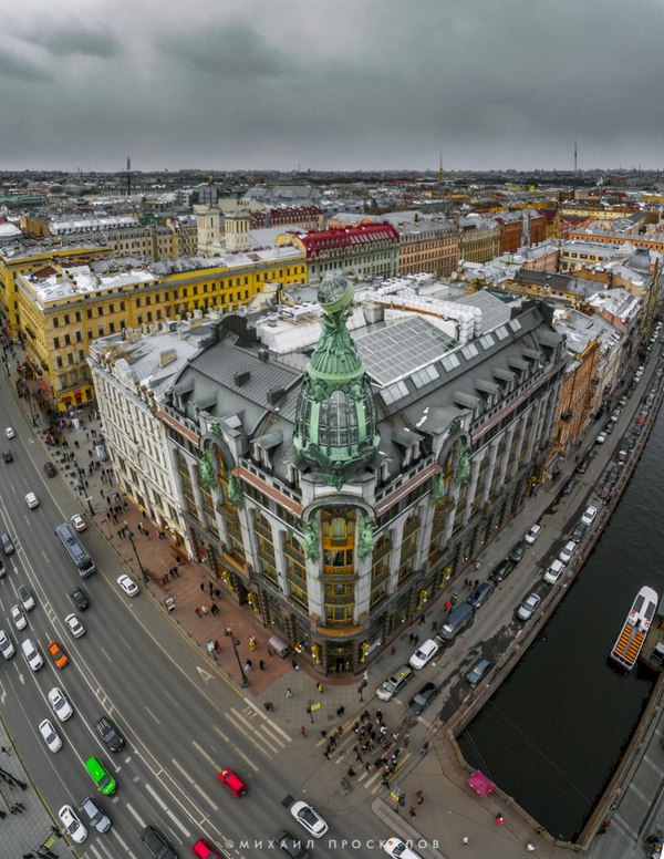 peter from drone - My, Saint Petersburg, Quadcopter, The photo, Cruiser Aurora, Singer, Neva, Longpost