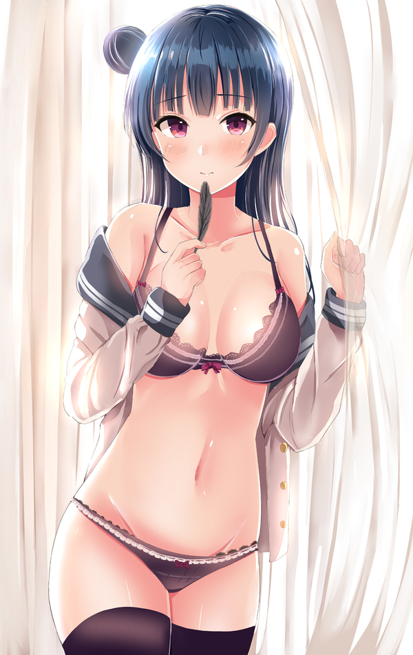 Anime Art - NSFW, Anime, Anime art, Love live! Sunshine !!, Tsushima Yoshiko