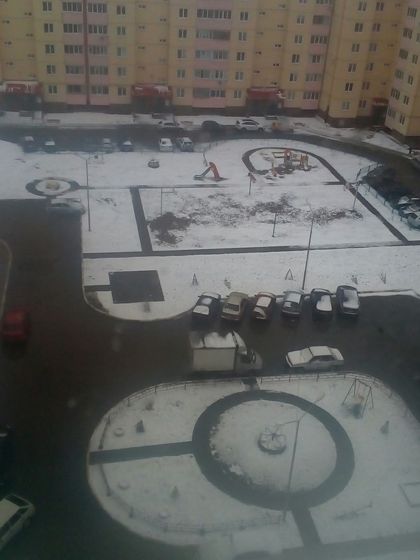 The long-awaited spring has come. - My, Snow, Spring, Ulyanovsk