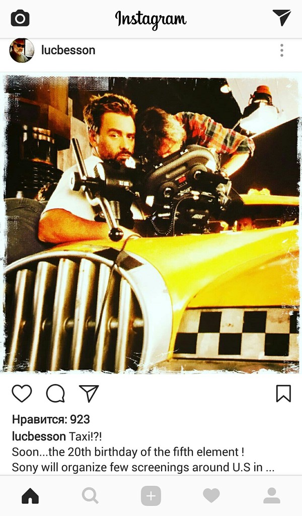 Luc Besson forcing Taxi5 - Luc Besson, Film and TV series news, Instagram