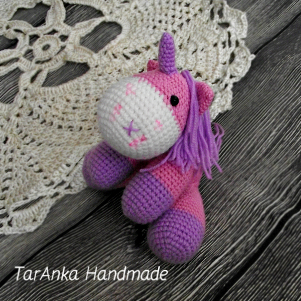 Unicorn - My, Amigurumi, Knitting, Crochet, Knitted toys, Unicorn, Toys, Longpost