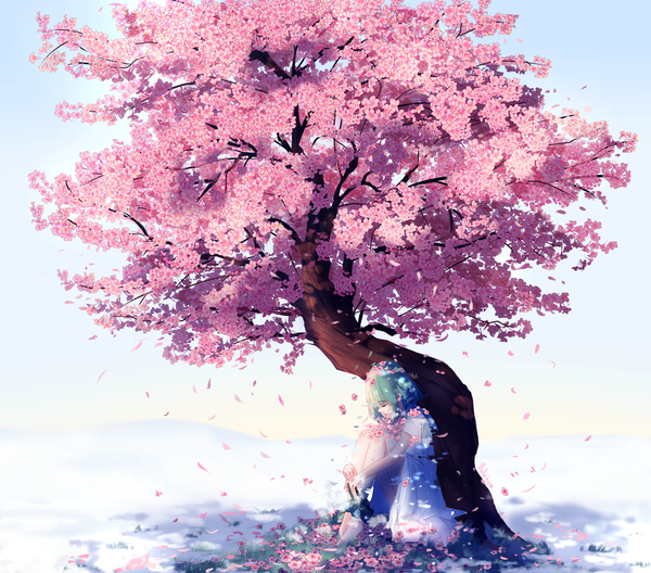 Under the cherry blossom tree