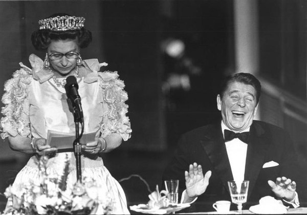 The photo - Ronald Reagan, Queen Elizabeth II, The photo