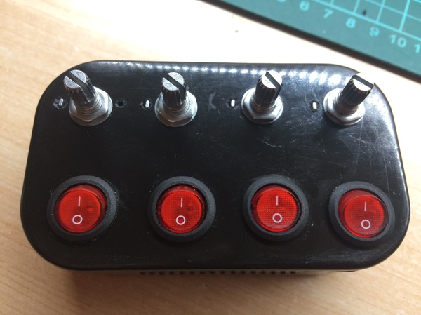 A box with buttons and knobs (another useless device). - Longpost, Light control, With your own hands, Electronics, Do it yourself, Arduino, My