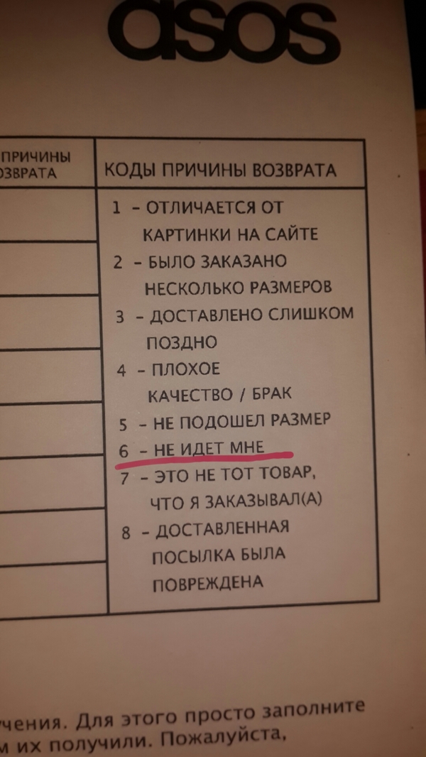 Заберите, мне не идет. - Возврат, Сервис, Все для людей