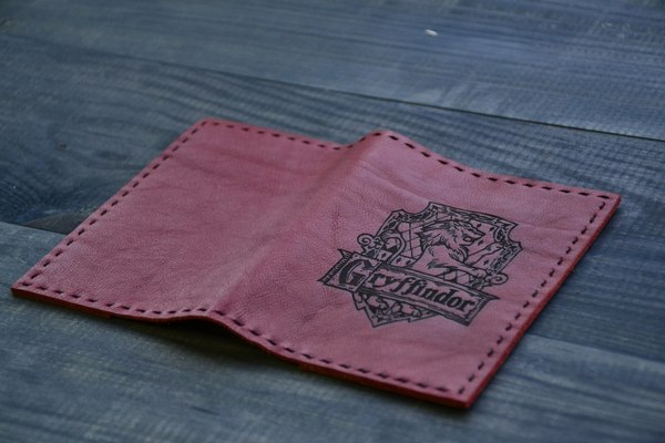 handmade cover - My, Harry Potter, Leather, Handmade, Cover, The passport, Needlework, My, Longpost