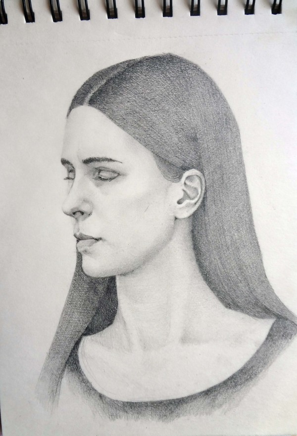 Pair of pencil drawings - My, Pencil drawing, Portrait, Art, Pencil