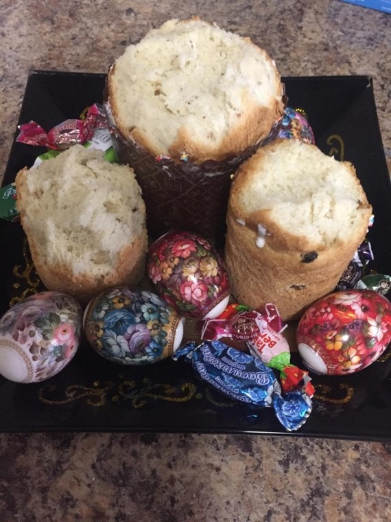 The kids are up early... - Easter, Kulich, Children