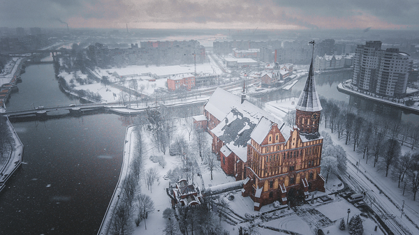 Kaliningrad - Cathedral. - My, The photo, Kaliningrad, Quadcopter, DJI Phantom 4, Cathedral, My