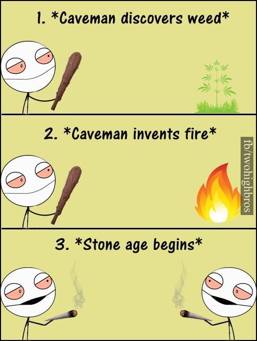 The stone age begins - Fire, Jamb, Grass