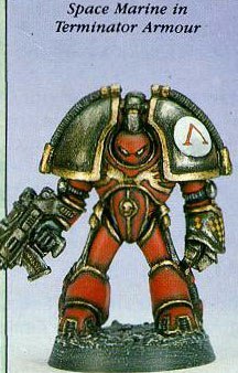 The first version of the terminator armor, from the time of Rogue Trader - Warhammer 40k, Warhammer, Old warhammer, Wh Art