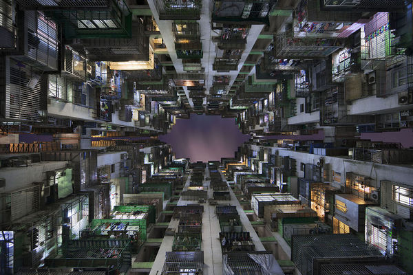 Hong Kong. Night. - , Architecture, The photo, Urbanism