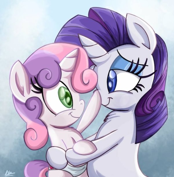 Got Your Nose! - My little pony, PonyArt, Rarity, Sweetie belle