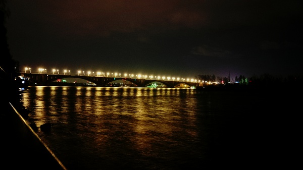 Communal bridge. - Krasnoyarsk, Communal Bridge, My, The photo, Embankment