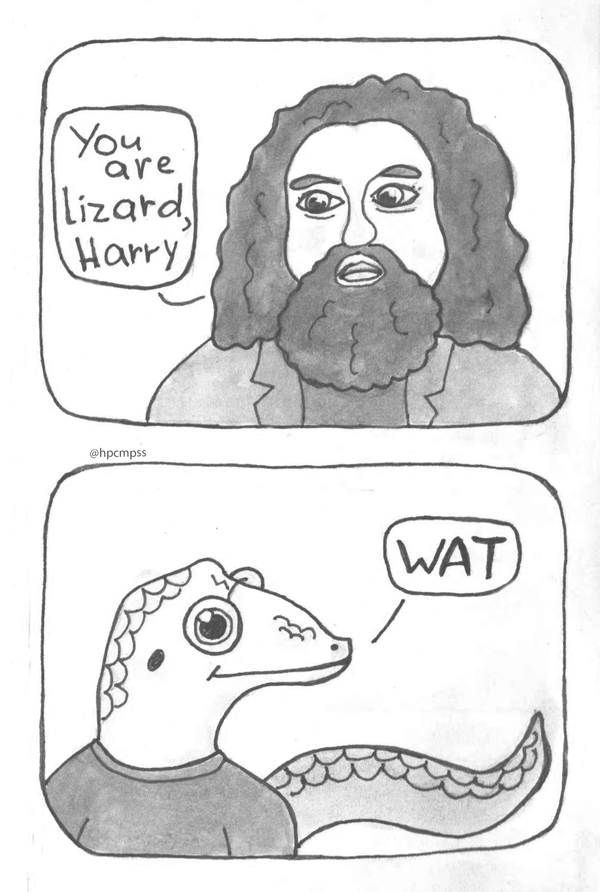 You are wizard, Harry? - My, Harry Potter, English language, Comics, Parallel universe, Hard