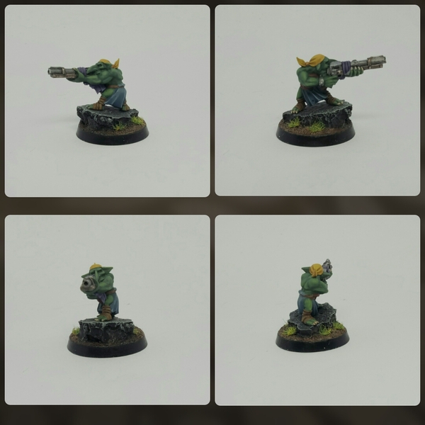 Waaagh!!! Gretchin #1 - Моё, Warhammer 40k, Warhammer, Wh miniatures, Waaagh!, Покраска миниатюр