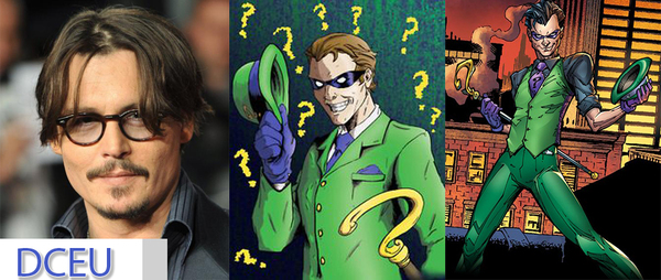 Fancast for the role of the Riddler in the DCEU - , Johnny Depp, The Riddler, Fantasy, Dc comics, Comics