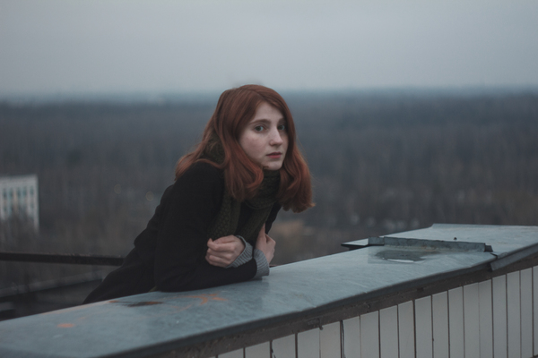 We got up at 4 in the morning for the sake of dawn, but it was not :c But we were not at a loss and took a few photos. Here is one of them) - My, Canon 600D, Helios44-2, Portrait, Redheads, Helios44-2