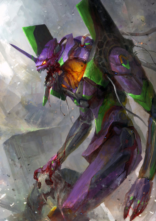 EVA Unit 01 - Anime art, Anime, Evangelion, Eva 01, Thedurrrrian