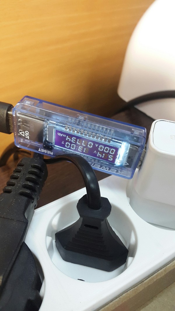 Сегодня на работе со мной поздаровался usb тестер.