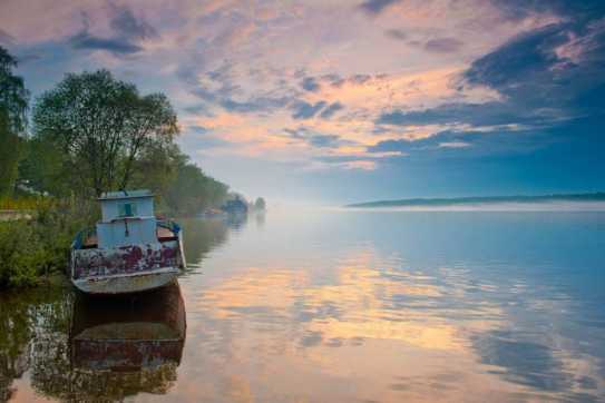 From afar for a long time, the Volga River flows ...) - The photo, , Longpost, Volga river