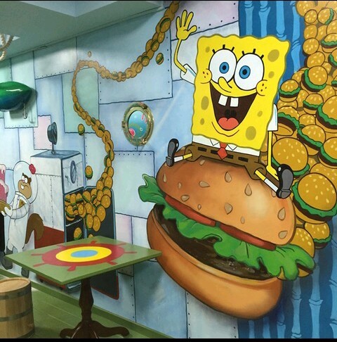 The Krusty Krab exists - My, Krusty Krabs, Arbat, Krabsburger, Moscow, Longpost