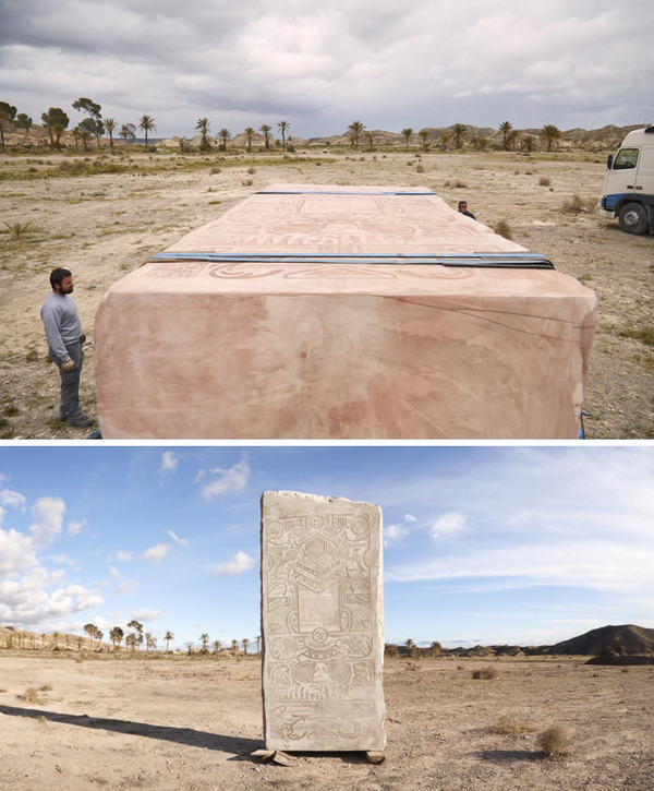 A stone slab with memes was buried in some desert (for future generations) - Picture with text, Longpost, Video, 9GAG, Memes