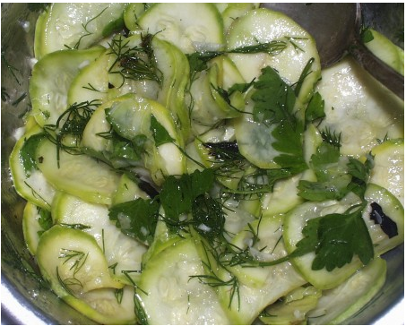 Marinated zucchini, a quick recipe and an amazing appetizer. - Cooking today, Salad, Recipe, Cooking, Food, Longpost