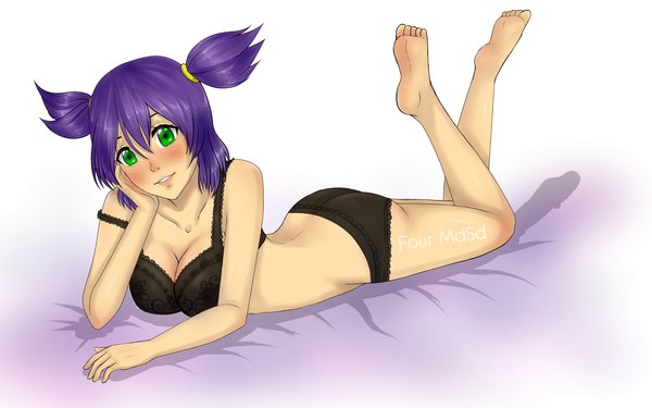 Lenka got a tattoo on her leg) - NSFW, Endless summer, Visual novel, Camp owlet, Lena, Art, Four MdSd