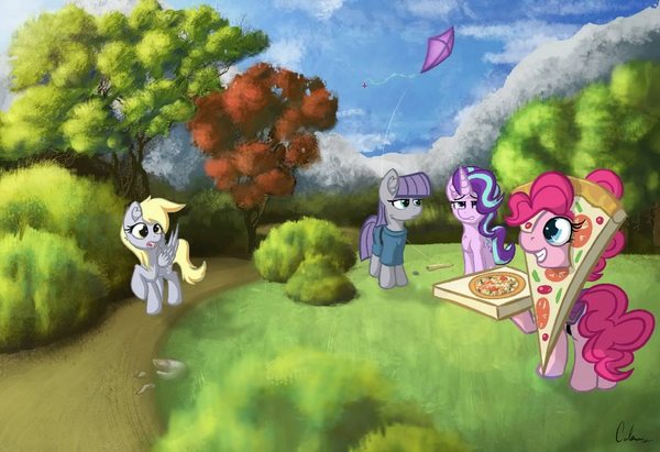 Friendship Delivery My Little Pony, Ponyart, Pinkie Pie, Derpy Hooves, Starlight Glimmer, Maud Pie, MLP Season 7, 