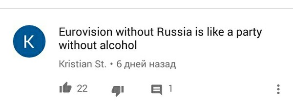 About Eurovision - Russia, Eurovision, Alcohol