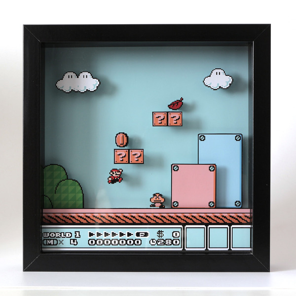 Diorama based on the game Super Mario Bros. 3 - My, Diorama, Games, Old school, My, Nostalgia, Mario, With your own hands, Longpost