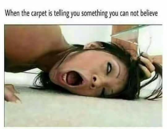 When the carpet tells you things you can't believe - Memes, Carpet, Inscription