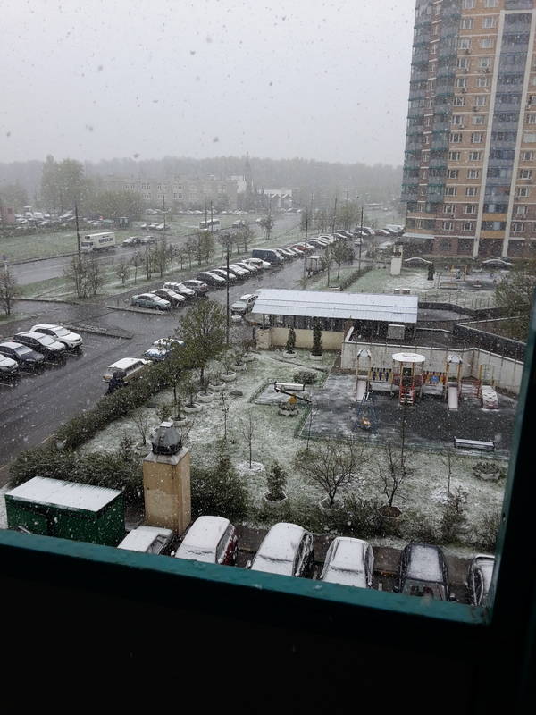 Mai, what are you doing? - My, Moscow, Spring, May, Weather