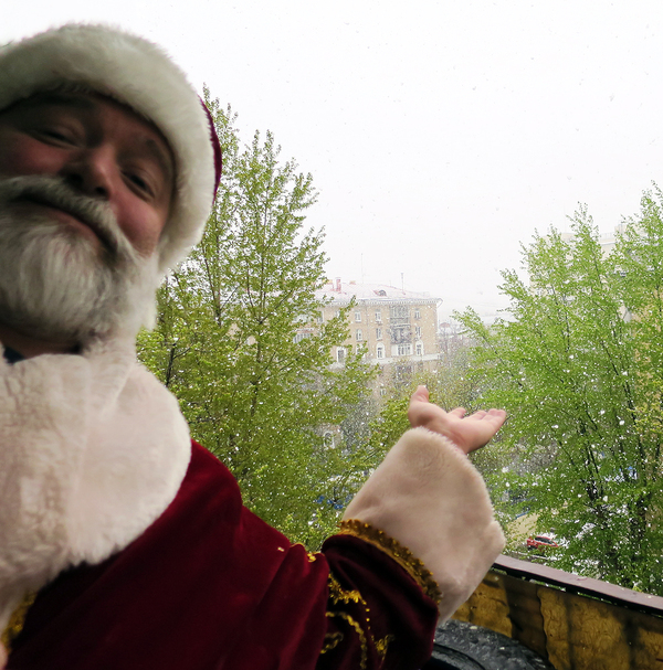 Thank you Grandpa for the weather! - My, Grandfather, Snow, May