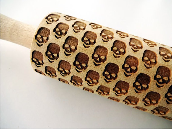 Laser engraving on a rolling pin - Rolling pin, Laser engraving, Scull, Craft, Preparation, Cookies, Longpost