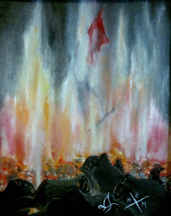 Victory - My, League of Artists, Self-taught, Oil painting, Victory, Abstraction, Artist