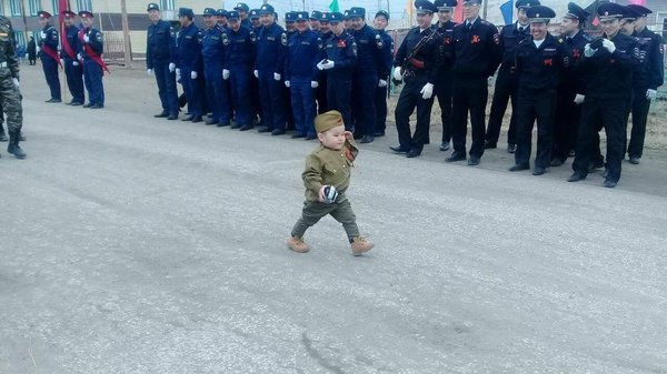 Putin's combat Buryat ... - May 9, Yakutia, Russia, May 9 - Victory Day
