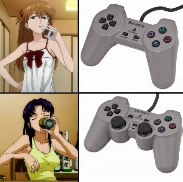 Dualshock - Images, Evangelion, , Misato katsuragi, Controller, Anime, Playstation