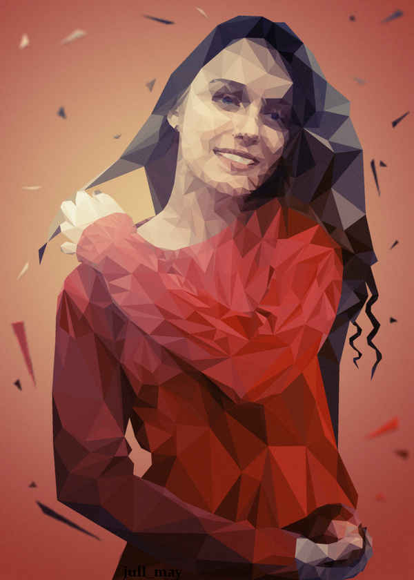 Loy poly - My, Vector graphics, Art, Photoshop master, Photo processing, Photoshop, My, Polygonal graphics